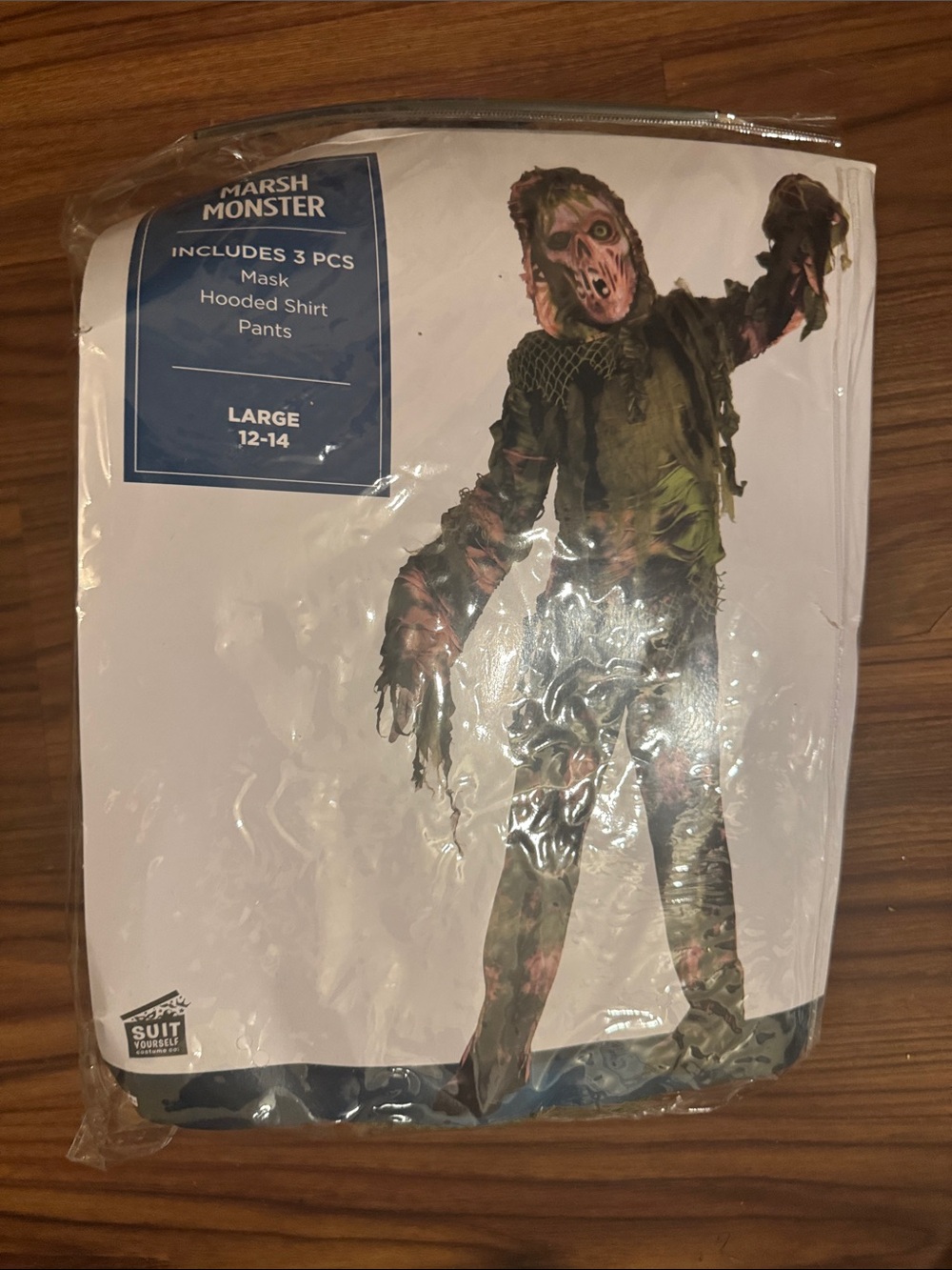 Kids Halloween Costume - Green Hooded Shirt & Pants